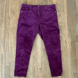 Banana Republic High Rise Skinny Velvet Pant